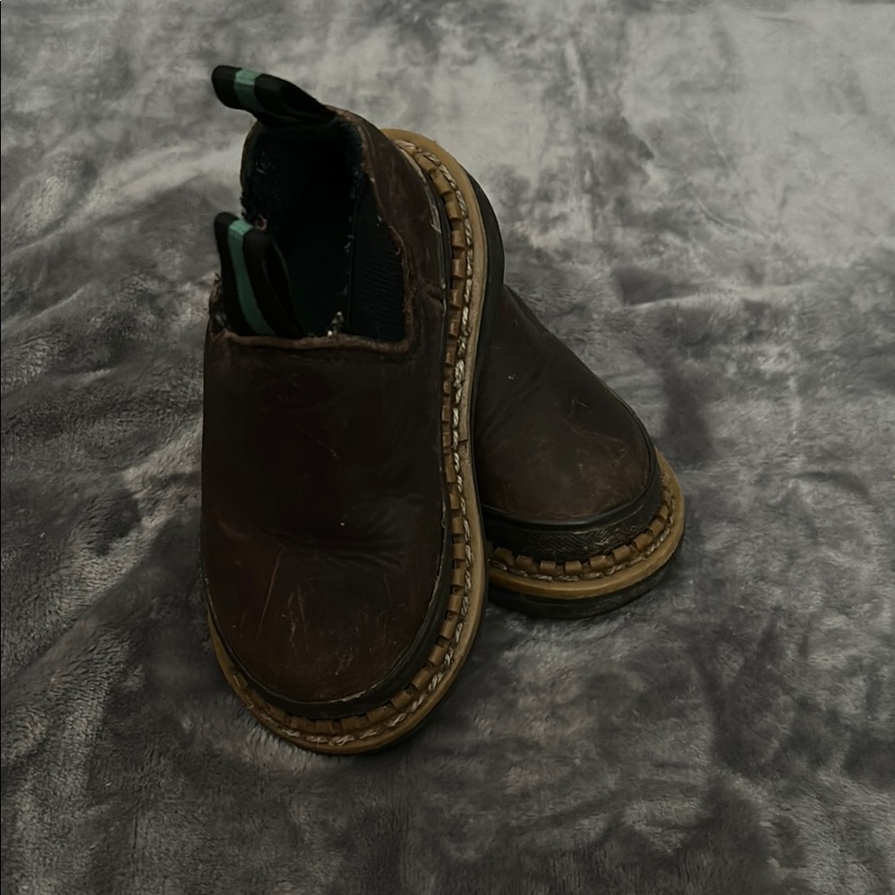Brown Leather Slip-On Shoes